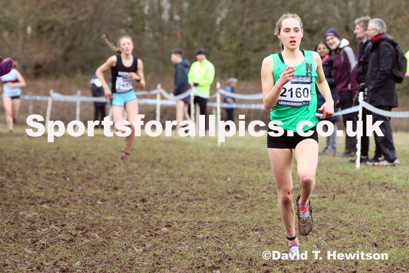 Womens under-17s, 2020 British Athletics Inter Counties Cross Country Champs., Prestwold Hall, Loughborough. Photo: David T. Hewitson/Sports for All Pics